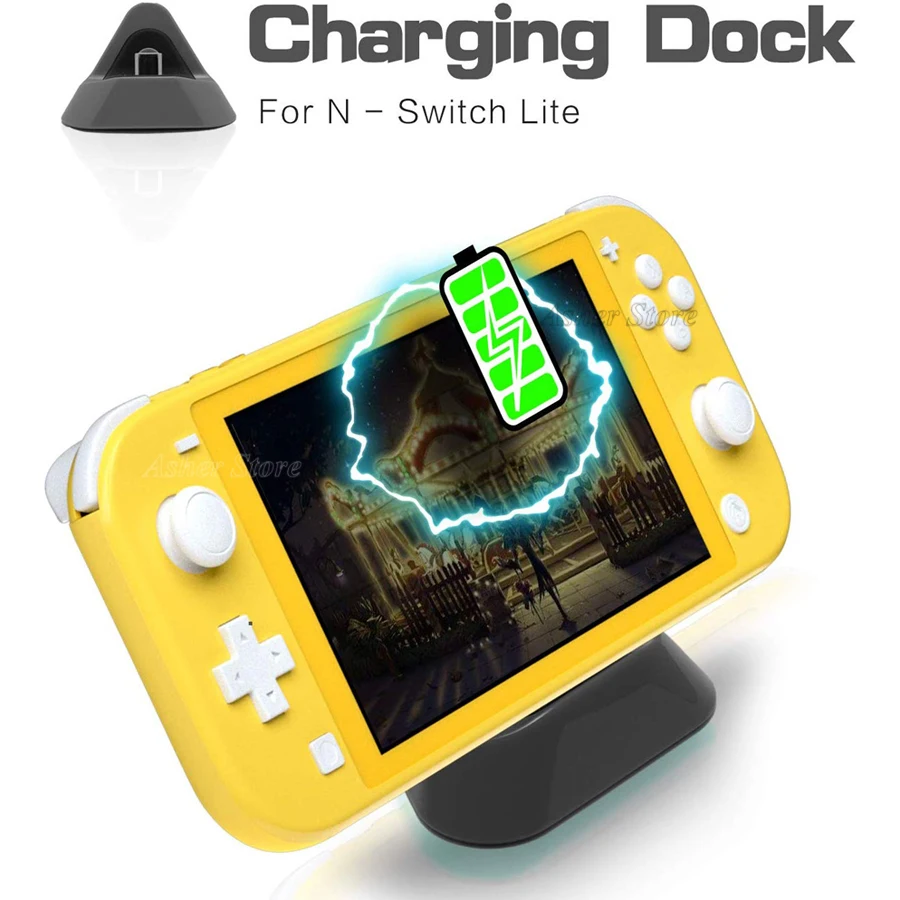 Новейшая зарядная док-станция для nintendo Switch Lite, портативная мини-зарядная подставка для nintendo Switch Lite, аксессуары для консоли
