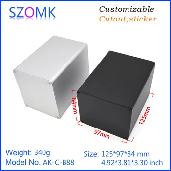 

1 piece 84*97*125mm electronic extruded aluminum enclosure control box szomk aluminum enclosure pcb design junction box