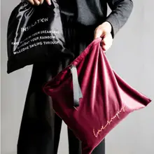 Женская бархатная сумка с завязкой для отдыха, сумка-тоут, женская сумка на плечо, модные портативные сумки для женщин, сумка рюкзак