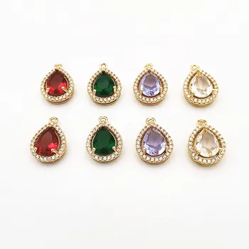 

New arrival! 17x12mm 50pcs Cubic Zirconia/Crystal Drop Charm for Ear DIY Making parts,Jewelry Accessories Findings & Component