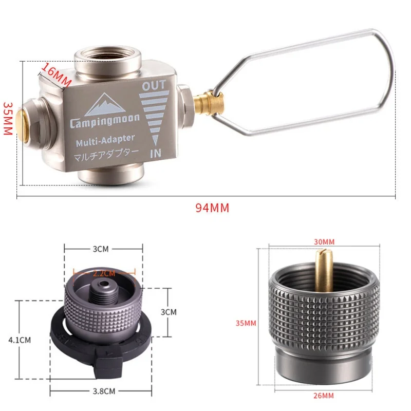 Алюминиевый сплав газовая плита Заправка Адаптер газовая горелка наполнение бутан конвертер для кемпинга Пешие прогулки барбекю Пикник