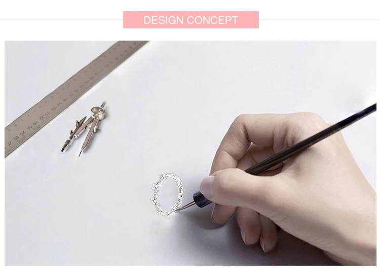 Modian Statement Finger Rings Fashion 3 Color Flower 925 Sterling Silver Stackable Charm Ring For Women Accessories Jewelry Gift