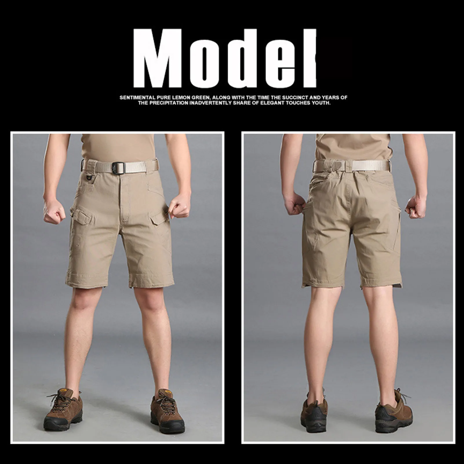 Sport Shorts Outdoor/Hiking Shorts Men Summer Tactical Shorts Waterproof Quick Dry Work Camo Short Pant for Hunting Fishing Military