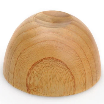 

New Japanese Style Home Non-Slip Home Kitchen Simple Natural Style Bowl Solid Wood Rice Bowl Tableware