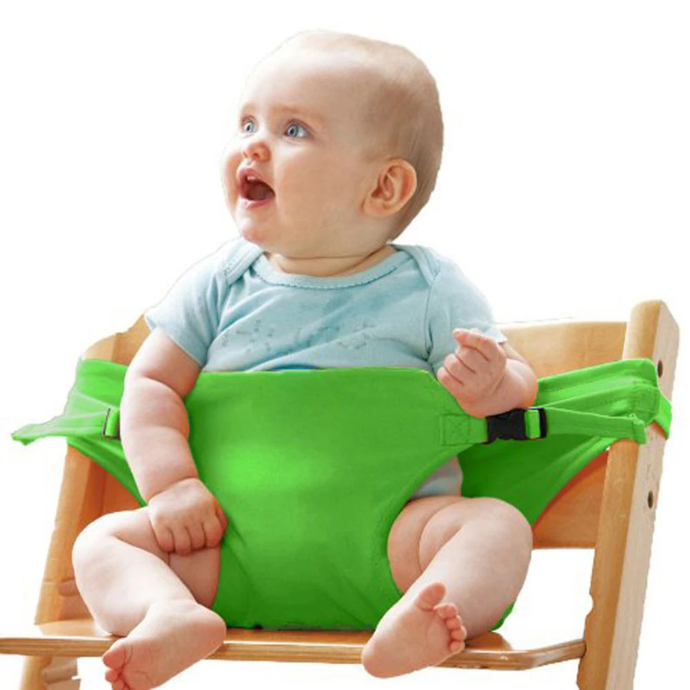 Детский обеденный ремень безопасности, переносное детское кресло для кормления, переноска, ремни безопасности для детской коляски, стульчик для кормления, новинка - Цвет: green