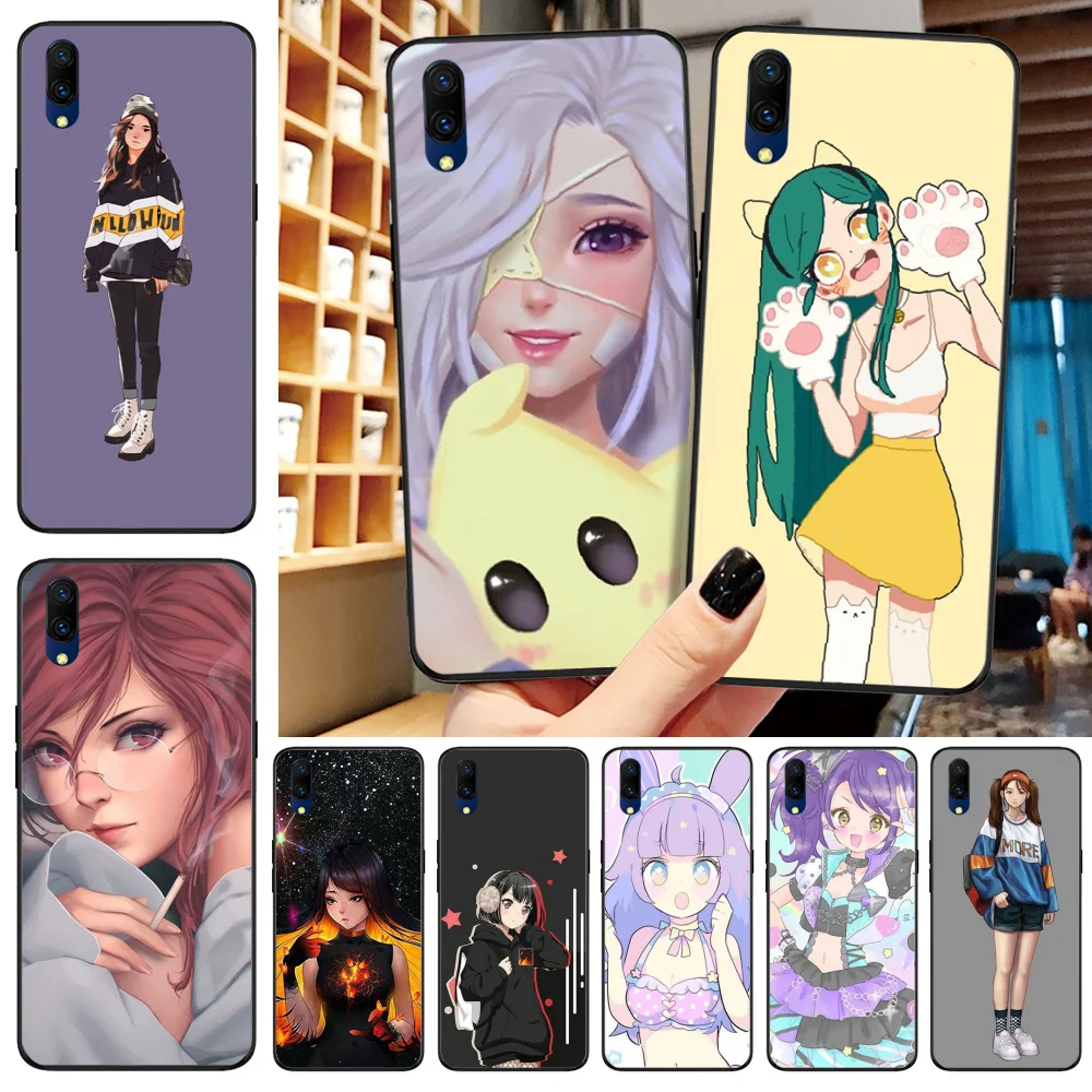 Чехол для телефона Viviana Anime girl с изображением милых лиц VIVO X23 Magic X21 20 30 X21UD X20 21 9S 9 Plus X