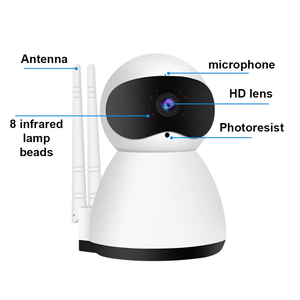 HD IP облачная камера хранения наблюдения Wifi безопасности ночного видения двухстороннее аудио Высокое качество