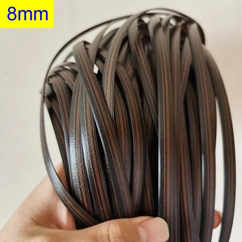10 Meters PE Gradient Flat Synthetic Rattan Material Roll Handmade Weaving Rope Repair Furniture Bed Sofa Chair Table Basket