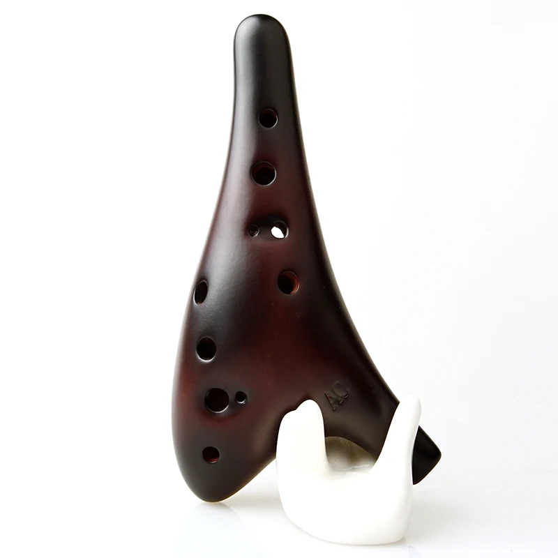 Музыкальные инструменты Ac Brown Ocarina с 12 отверстиями музыкальные китайская матовая
