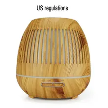 Увлажнитель для древесины, полая ароматерапия, 7 цветов, светодиодный, безводный, автоматическое отключение, увлажнитель