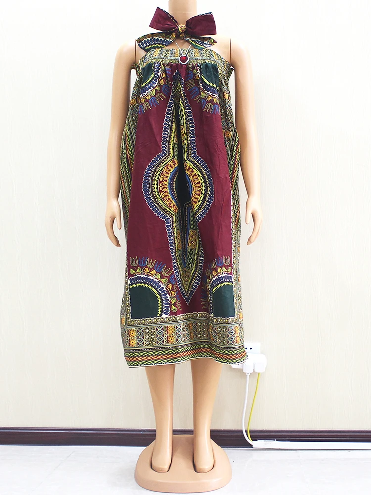 Новый Функциональный Африканский парафинированный хлопок Дашики платья
