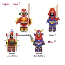 Один фильм Аниме Робот Voltes V Com-battler V Mechander Robo динозавр мазинкайзер мазингер Z Voltron строительные блоки игрушки