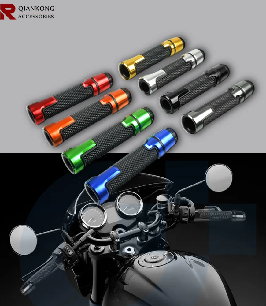 7/8 ''ручка мотоцикла бар крышки/руль ручки CNC 22 мм Универсальный уличные и гоночные Мото Гонки GripsFOR YAMAHA xmax 300 XP530