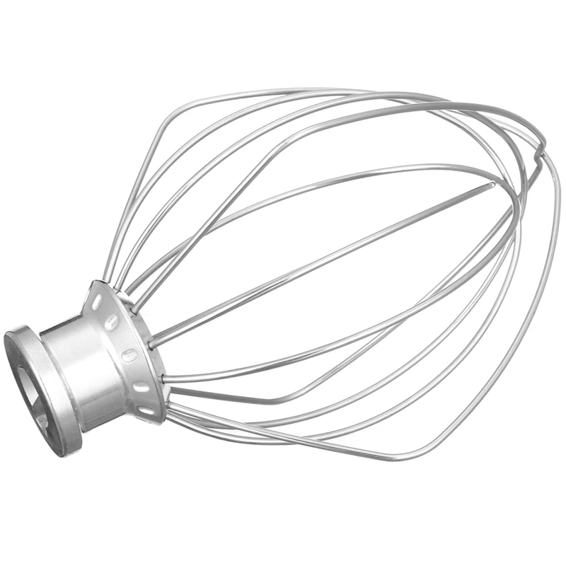 

HOT!Stainless Steel Wire Whip Mixer Attachment for Kitchenaid K45Ww 9704329 Flour Cake Balloon Whisk Egg Cream Stirrer