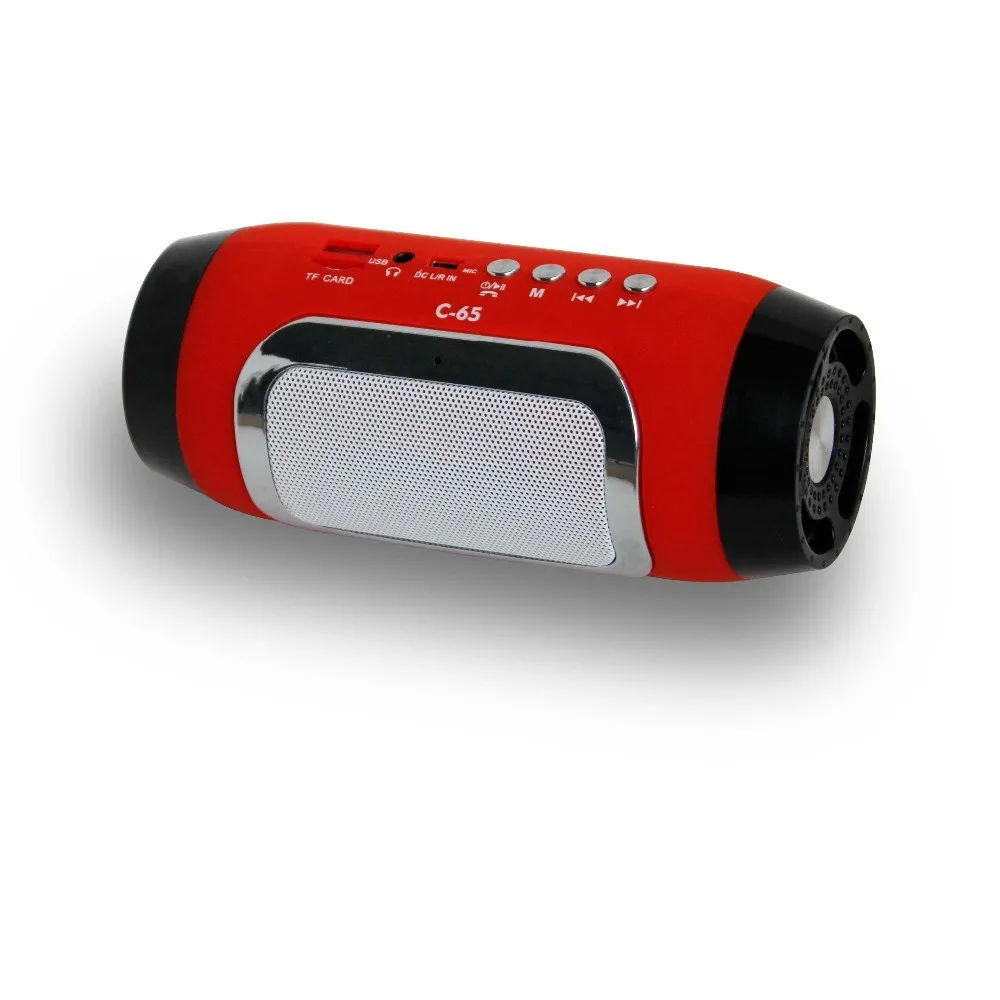 Casaland портативный C65 Колонка Bluetooth динамик беспроводной стерео Hifi Soundbox поддержка Aux TF u-диск FM Громкая связь вызов - Цвет: Красный