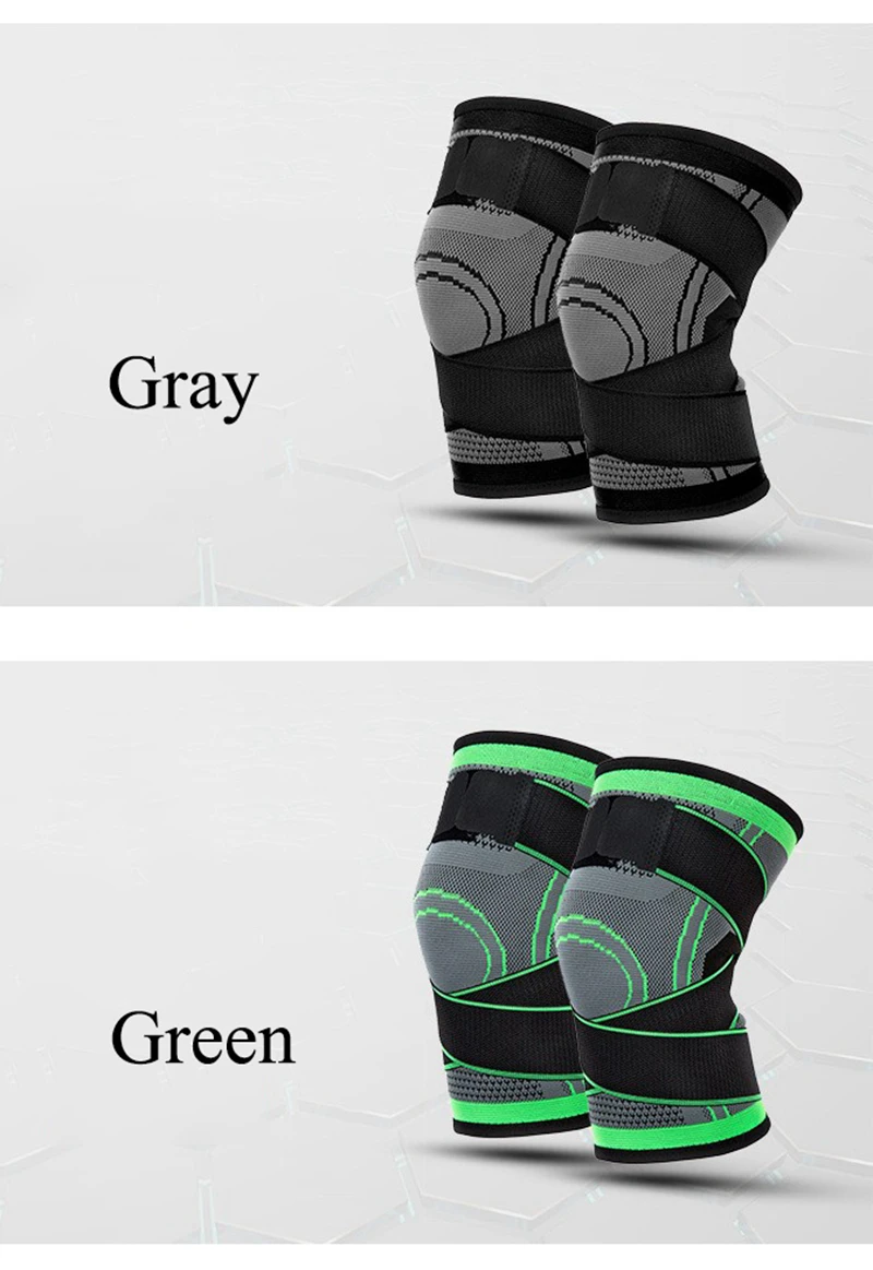 Kneepad Support Professional Protector Sports Knee Pads Breathable Bandage Knee Brace Basketball Tennis Cycling (38)