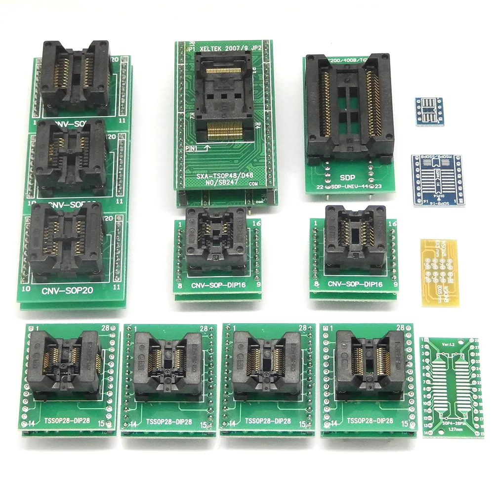 XELTEK SuperPro 6100N программатор+ 45 адаптеров кабель EDID+ кабель ISCP универсальный программатор