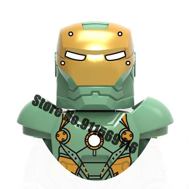 Superhero Iron Man Building Blocks Bricks Pepper Ultron Tony Stark Mark War Machine Action Figures Kids Toys Christmas Gifts H-X1172