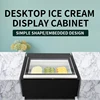 3-tray Ice Cream Display Cabinet Desktop Direct Cooling Ice Display Freezer Small Ice Cream Cabinet 2