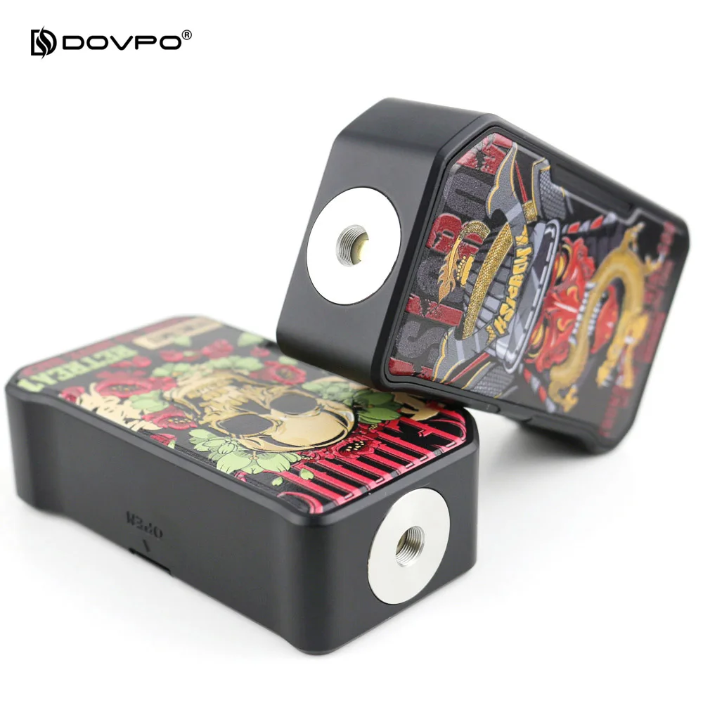 280 Вт DOVPO MVV II мод Vape Питание от двойной батареи 18650 большая кнопка огня для 510 Распылитель резьбы