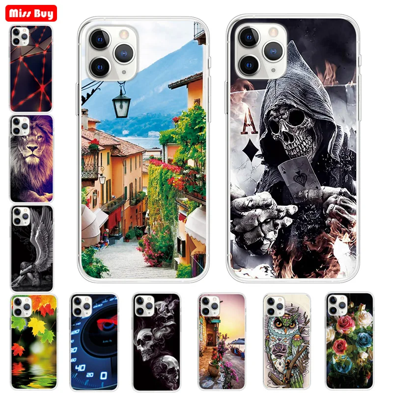 Чехол для iPhone 11 Pro Max мягкий силиконовый чехол из ТПУ 6 6s 7 8 Plus X XS XR Promax Ультратонкий