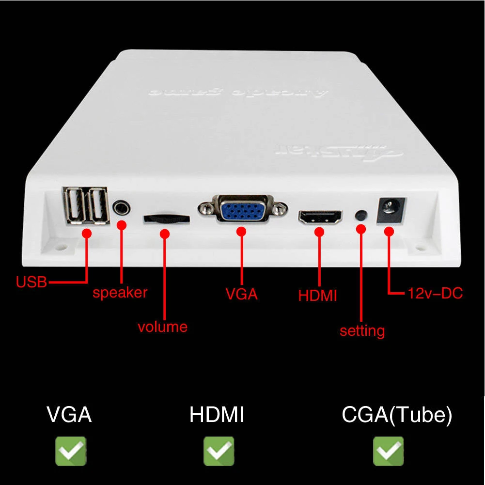 Jamma доска 3D аркадная версия монетоуправляемая игровая коробка Портативный 2600 в 1 контроллер HDMI VGA CGA дети PBC Обучающие Для Pandora