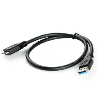 

1PC High Speed Micro USB3.0 Cable USB3.0 Type A to Micro B Cord For Samsung S5 Hard Disk Black