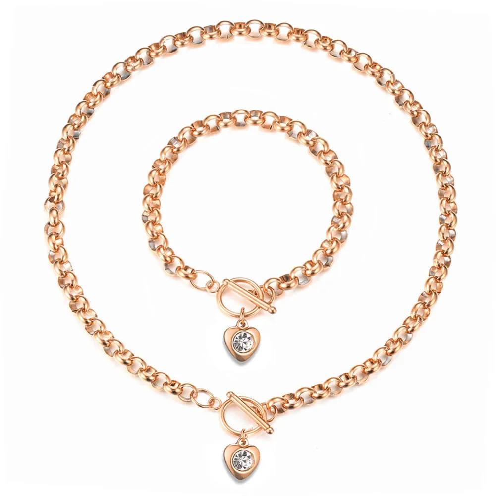 تصميم جديد الفولاذ المقاوم للصدأ كريستال القلب مجم...