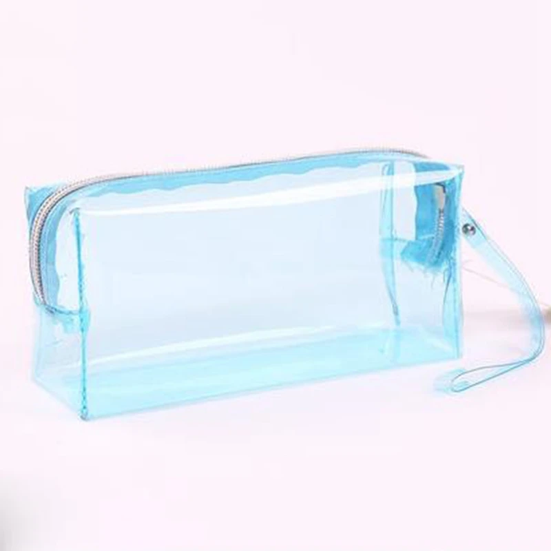 New Fashion Simple Transparent School Pencil Case Large Capacity Pencil Box Storage Bag Stationery Gift School Supplies