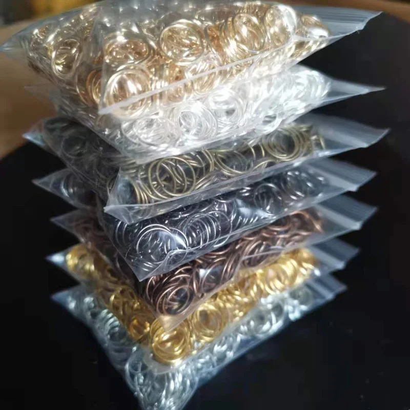

500Pcs/lot 4 5 6 7 8 9 10mm Jump Rings Split Rings Connectors For DIY Jewelry Finding Making Accessories Wholesale Supplies