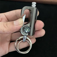 Windproof Compass Permanent Match Lighter Outdoor Keychain Camping Free Fire Kerosene Lighter Flint Fire Starter Gadgets