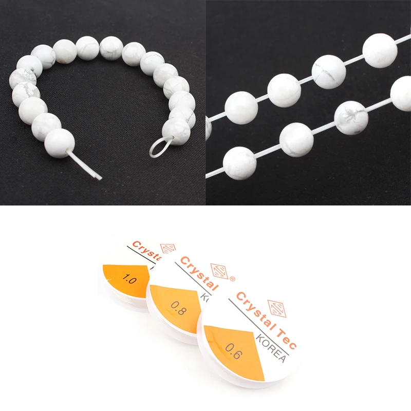 

0.6mm 0.8mm 1mm Transparent Elastic Crystal Cord Beading String Wire Thread For Jewelry Making DIY Necklace Bracelet Accessories