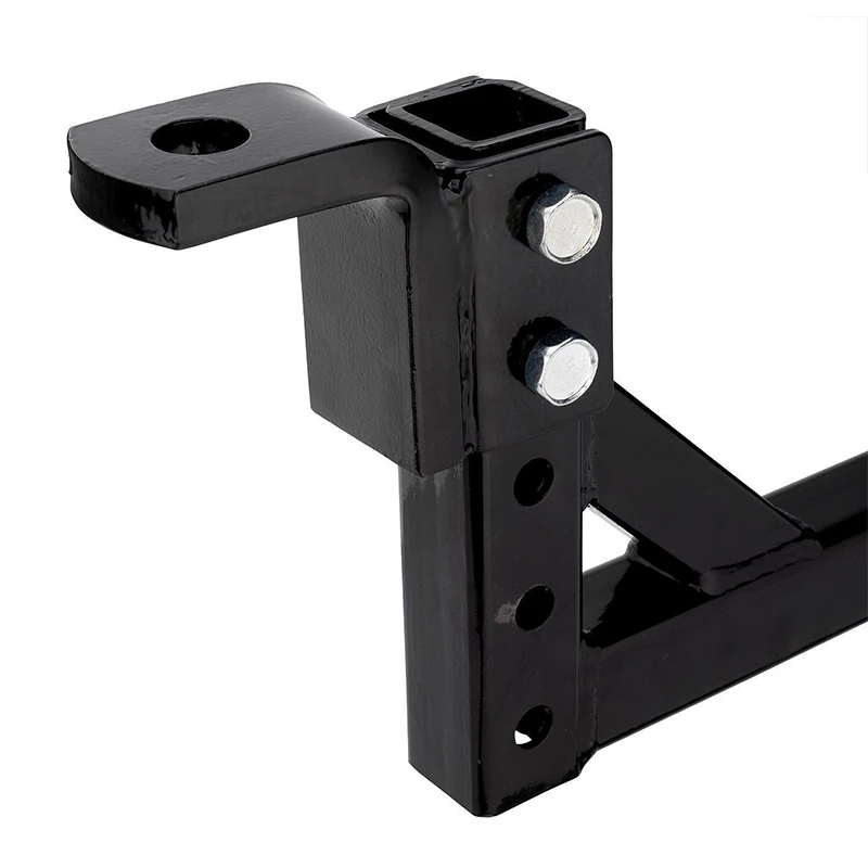 10" Adjustable Trailer Drop Down Steel Hitch Ball Mount Bar for 2" Receiver RV Tow Parts Car Camper Accessories Caravan