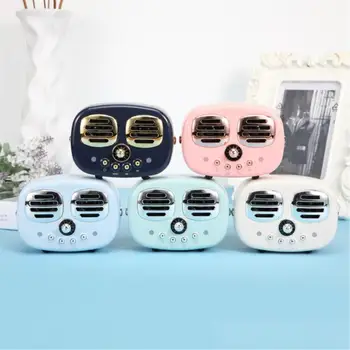 

TWISTER.CK Retro Bluetooth Wireless USB TF Card Dual Mini Altavoz Bluetooth de madera Retro Speaker Small Speaker Box