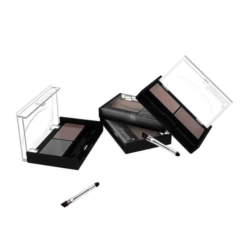 MYG Eyebrow Powder 4 Color Waterproof Eyeshadow Cake Makeup Eyebrow Powder Eye Shadow Eye Brow Palette + Brush Eyebrow Enhancer