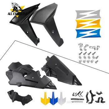 

For YAMAHA MT-09 FJ-09 Left and right side panels & below Fairing Belly pan Engine Spoil with Radiator Side Fairing one set