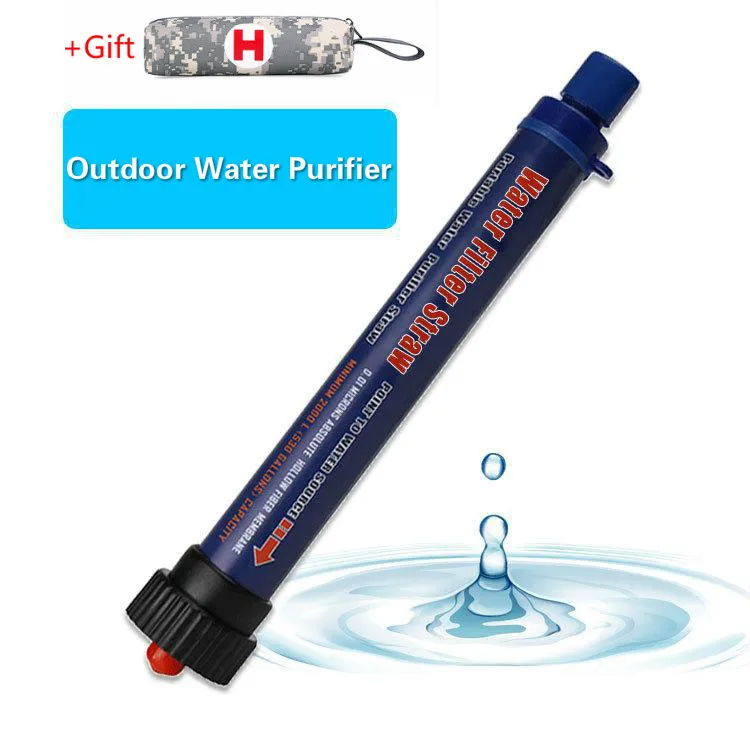 AMKOY портативный фильтр для очистки воды с емкостью фильтрации 2000 литров для спорта на открытом воздухе, кемпинга, инструмент для аварийного выживания