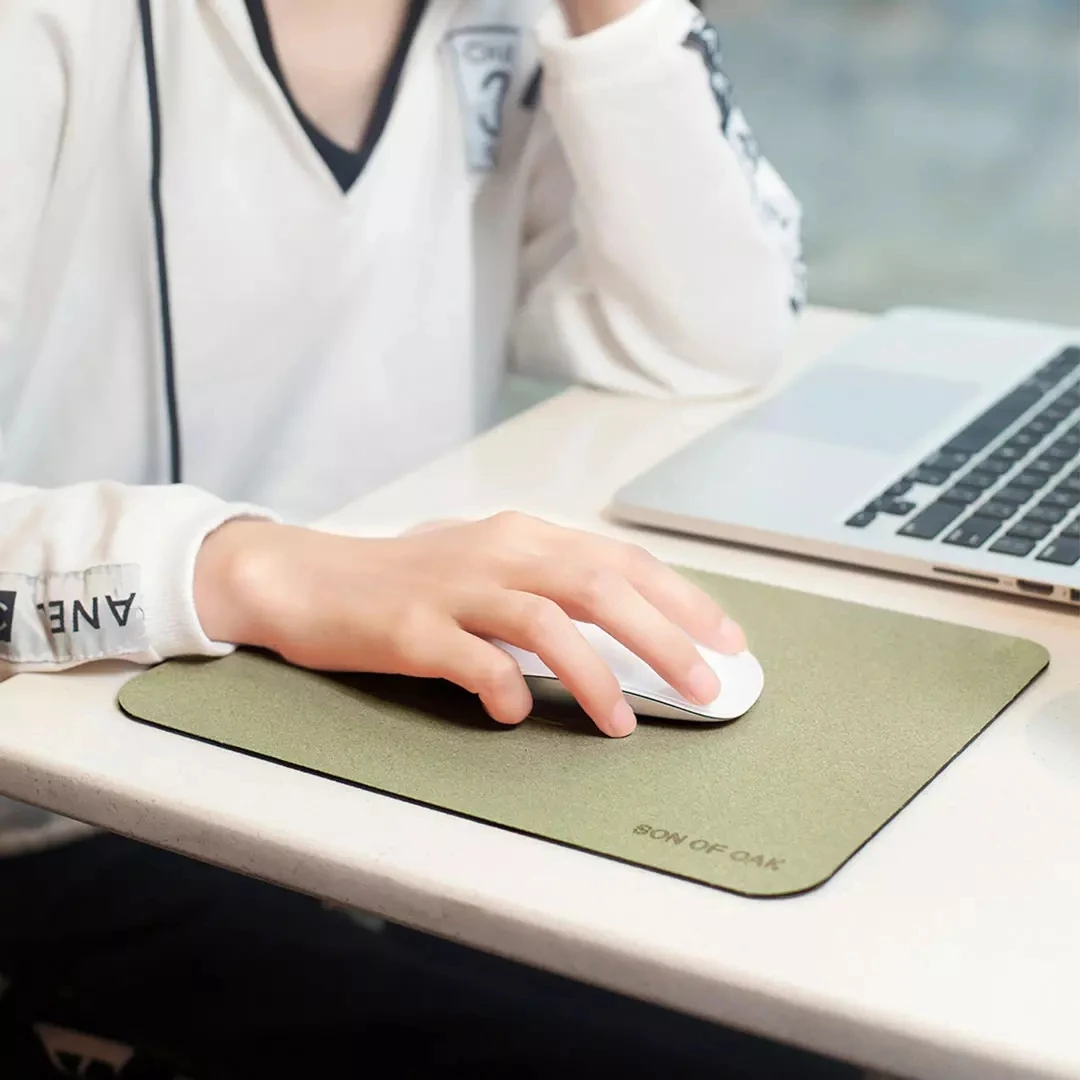 Xiaomi Youpin Filho de Carvalho Cork Mouse Pad Portátil Tapete Leve Refrescante Impermeável Pele-friendly Superfície Lisa à Prova de Mancha - Imagem 5