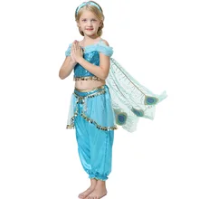 New Products Aladdin Jasmine Princess Two-Piece Set Cross Border Hot Selling Jasmine Princess Camisole Pants Two-Piece Set