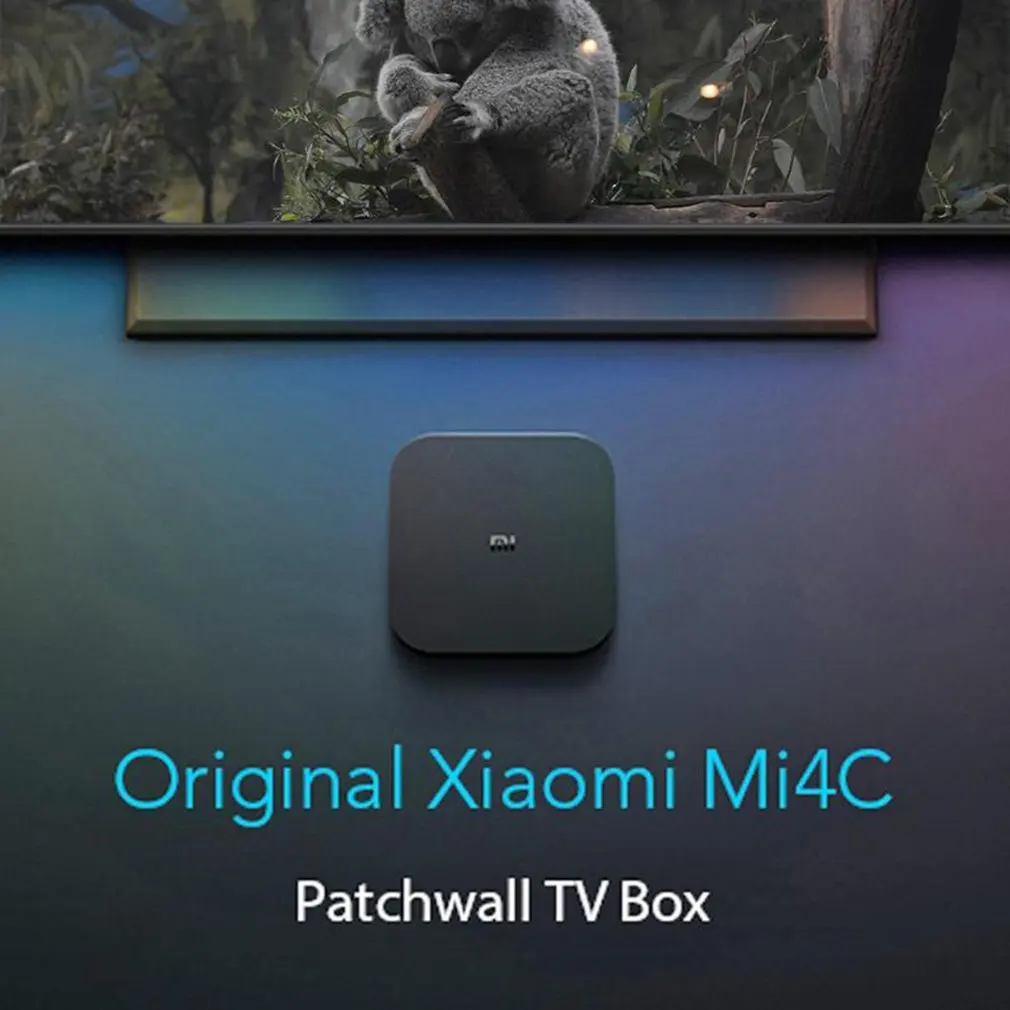 Xiaomi Mi Box 4C 4K HDR ТВ приставка Android 6,0 Amlogic Cortex-A53 четырехъядерный 64 бит 1G+ 8G DTS-HD 2,4 ГГц WiFi приставка