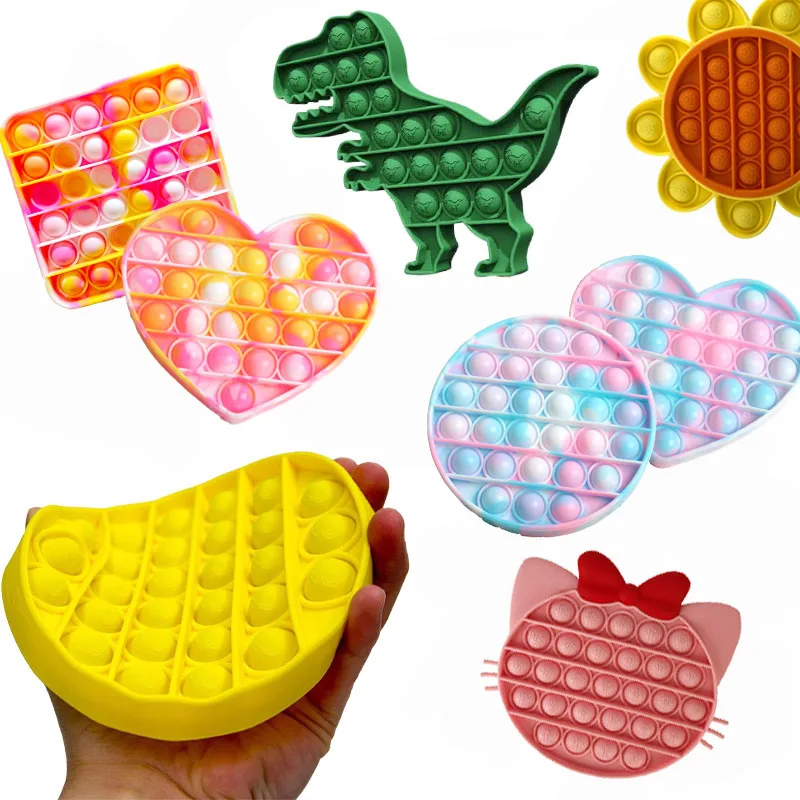 Push Pops Bubble Sensory Toy Autism Needs Squishy Stress Reliever Fidget Toys Adult Kid Funny Antistress Pops It Fidget Reliver