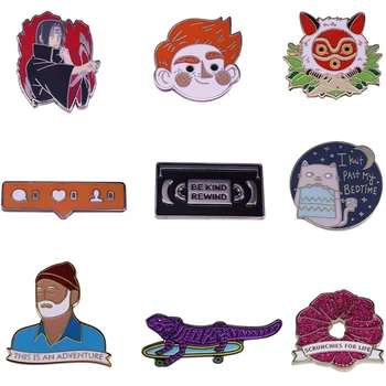 

20pcs/lot G1168 Anime Enamel Pin Cartoon Brooch Denim Jackets Decoration Kids Brooches Lapel Badge on Backpack Jewelry Gift