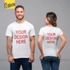 Premium Customized T Shirt Logo Picture Printing 100% Cotton Custom Brand T-Shirt Short Sleeved Print Your Own Design O Neck Tee 1