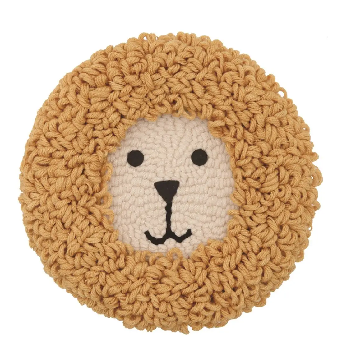 

DIY Knitting Wool Rug Hooking Kit Handcraft Woolen Embroidery Creative Gift with Punch Needle Embroidery Frame - Lionet