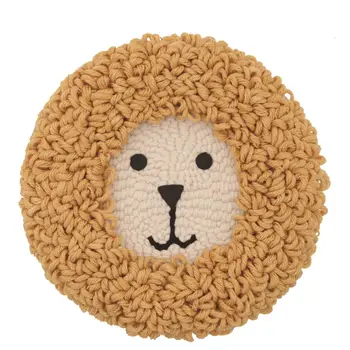 

DIY Knitting Wool Rug Hooking Kit Handcraft Woolen Embroidery Creative Gift with Punch Needle Embroidery Frame - Lionet