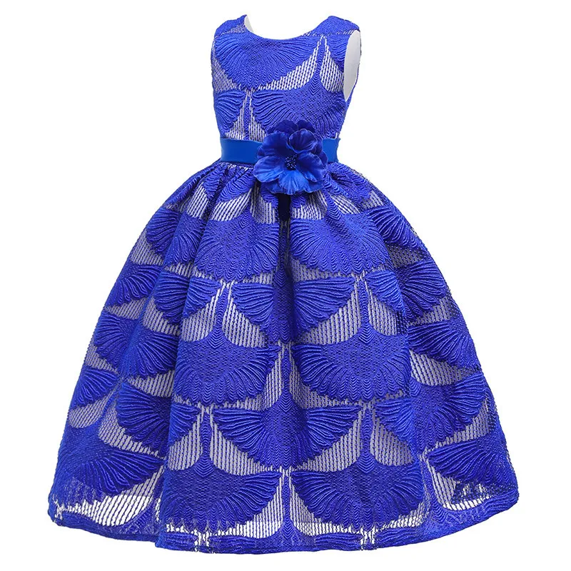 Платье для девочек с цветочной вышивкой рождественское платье для девочек от 4 до 14 лет, платья для свадебных торжеств Одежда для девочек