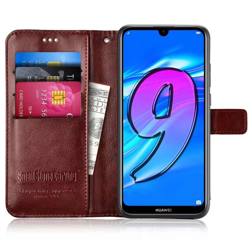 Чехол для Huawei Honor 8A флип чехол роскошный кошелек из искусственной кожи телефона с