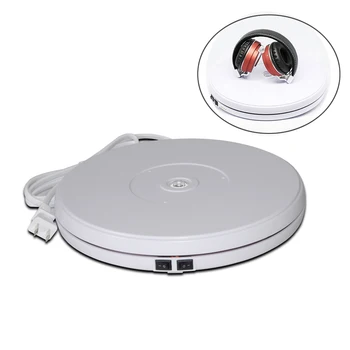

Photo Studio 360 Degree Electric Rotating Turntable With Led Light Show the Item in All Direction Photography Accessories