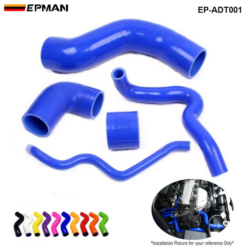 Silicone Intercooler Turbo Boost Hose Kit for Audi A4 B5 1.8T / A3 150ps 99-05 (5pcs) EP-ADT001 |