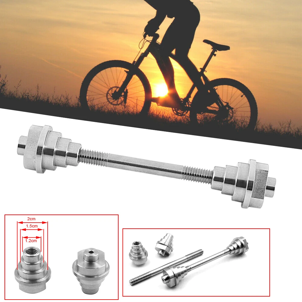 A Pair Mountain Bike Hub Shaft Solid Shaft Bicycle Front and Rear Hub Axis